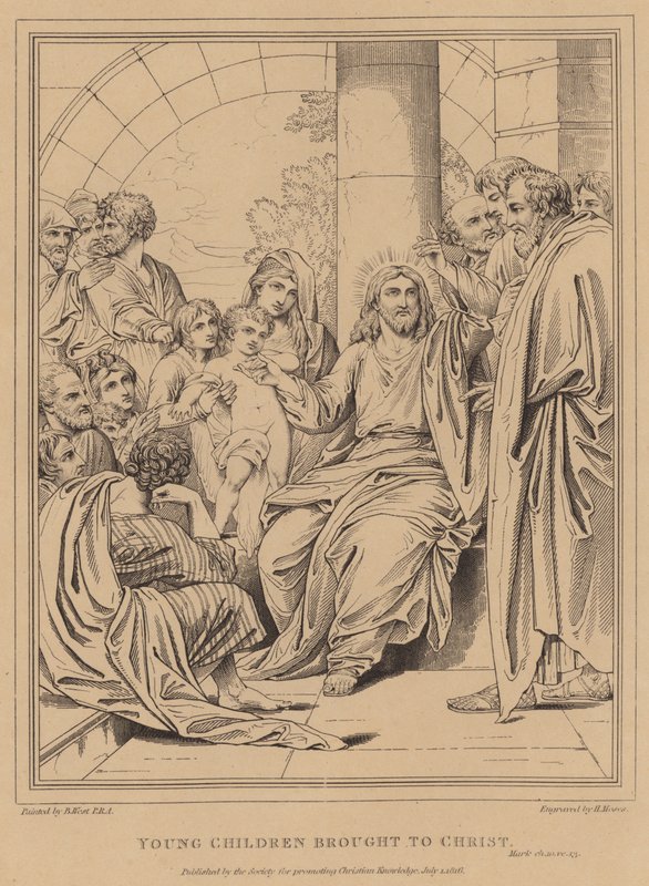 Jonge Kinderen naar Christus Gebracht door after Benjamin West