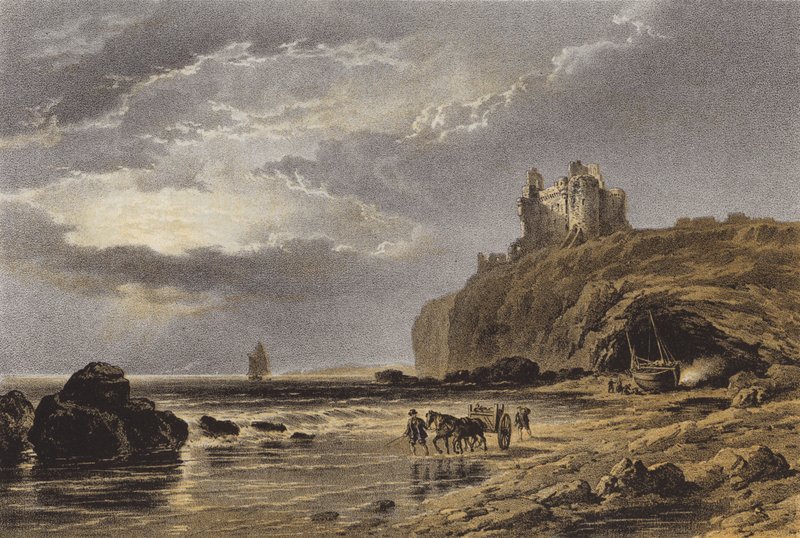 Kasteel Tantallon door after C. Stanfield