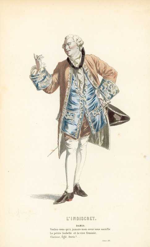 De onbescheiden, Damis door after Edmond A.F. Geffroy