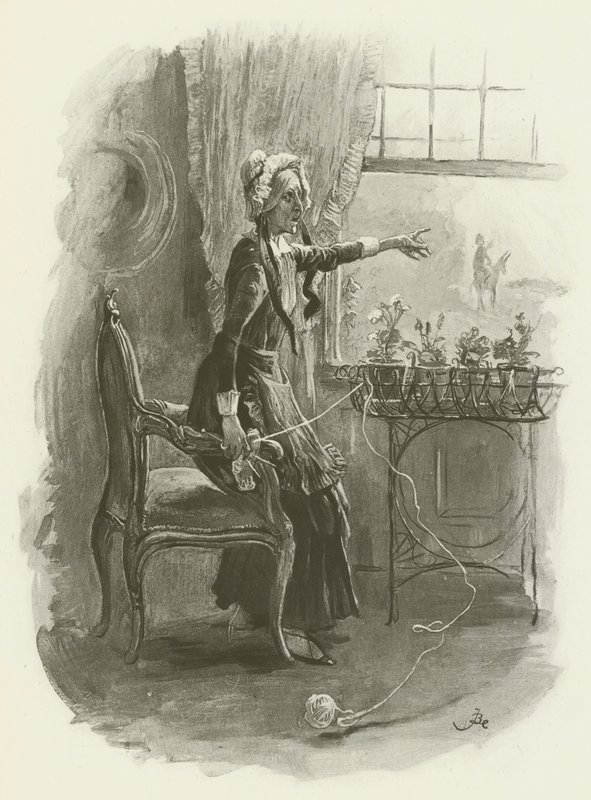 Juffrouw Betsy Trotwood door after Frederick Barnard