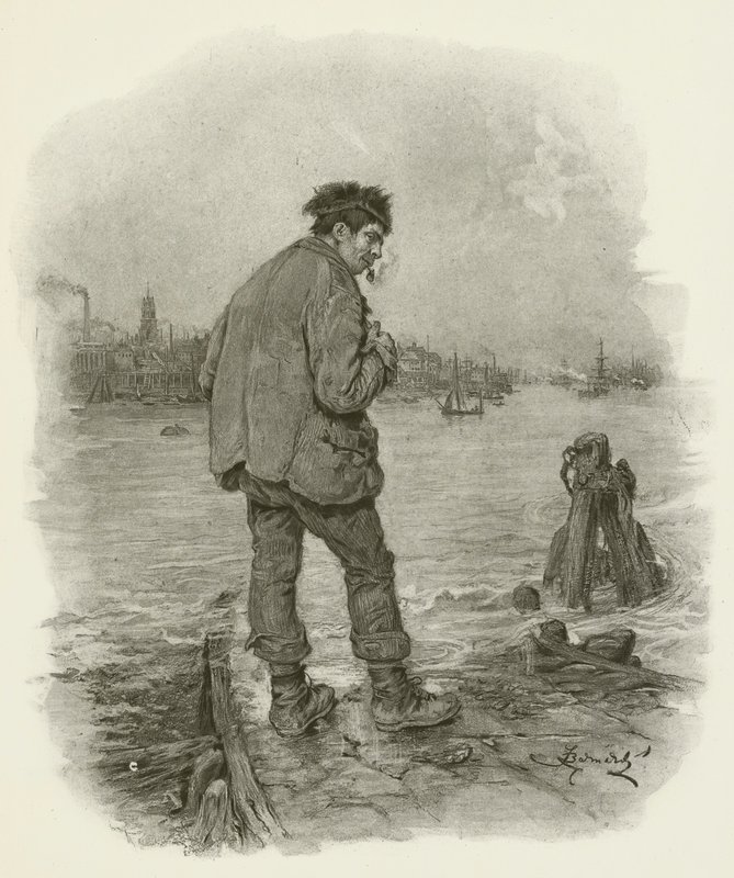 Rogue Riderhood door after Frederick Barnard