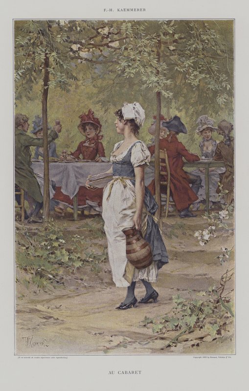 In het cabaret door after Frederik Hendrik Kaemmerer