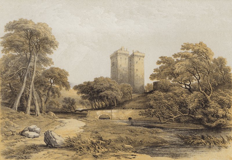 Kasteel Borthwick door after George Cattermole