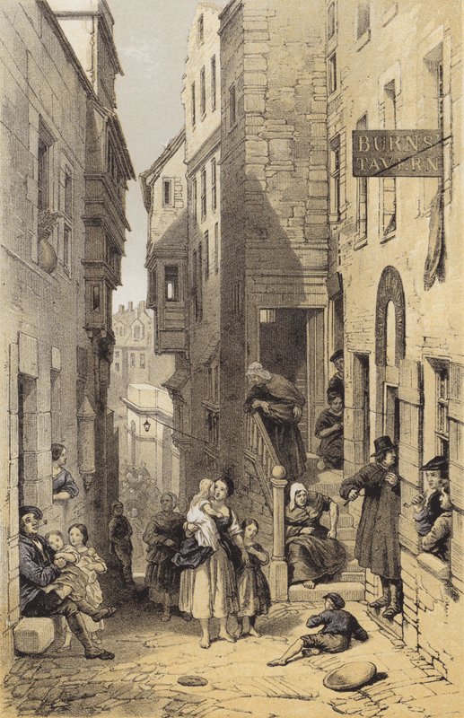 Libbertons Wynd, Edinburgh door after George Cattermole