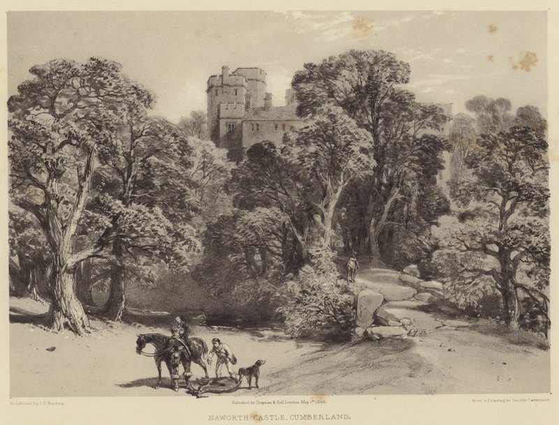 Naworth Castle, Cumberland door after George Cattermole