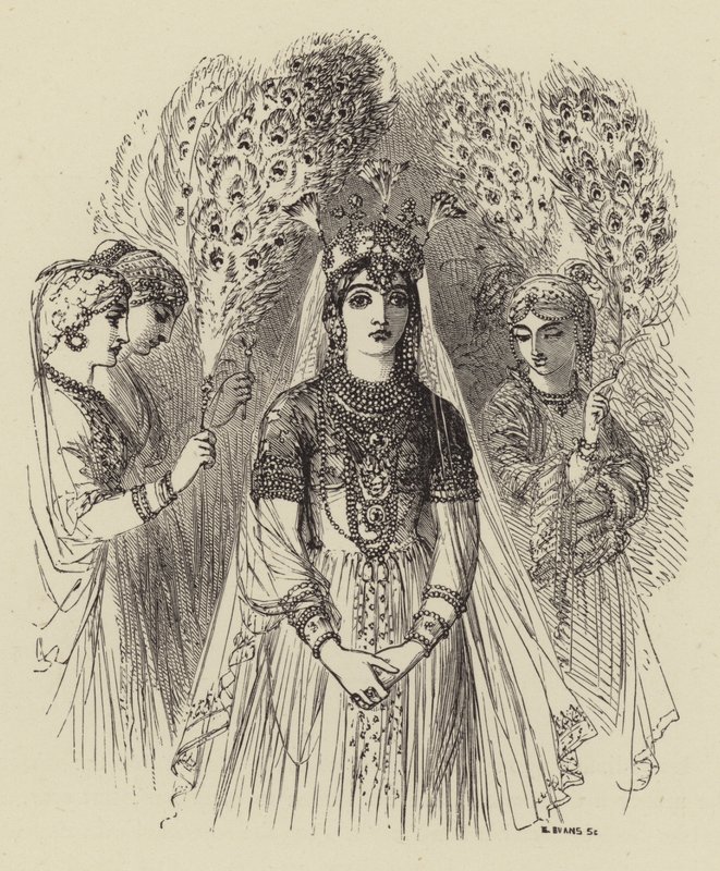 Moores Lalla Rookh door after George Housman Thomas