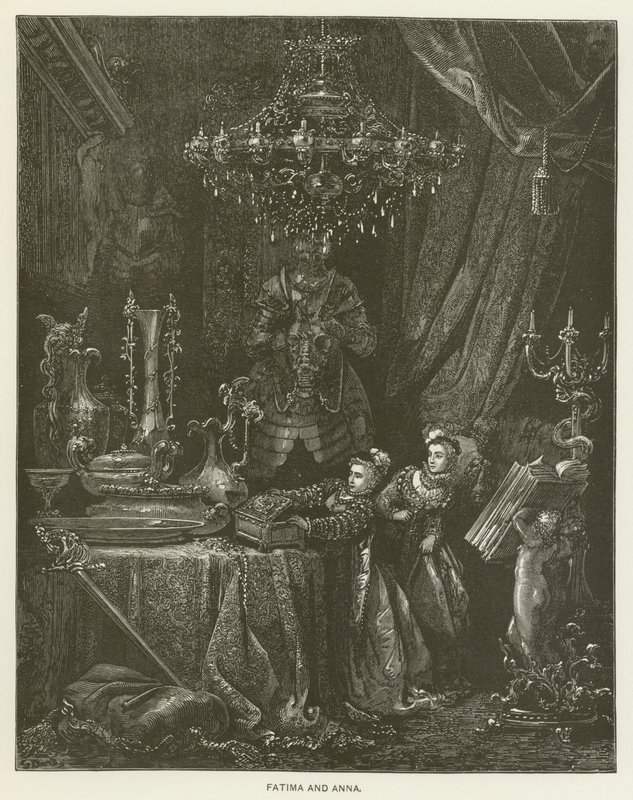 Fatima en Anna door Gustave after Dore
