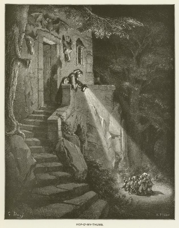 Klein Duimpje door Gustave after Dore