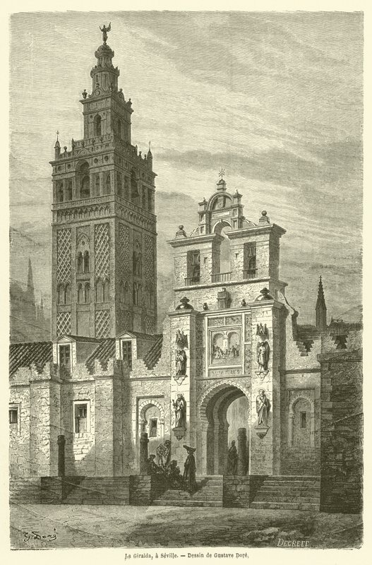 De Giralda, Sevilla door Gustave after Dore