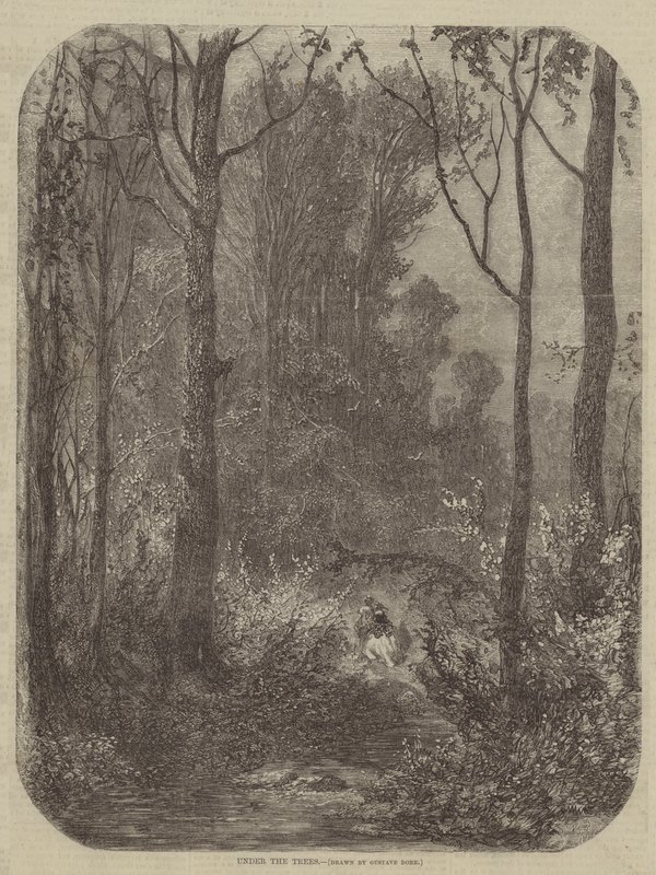 Onder de bomen door Gustave after Dore