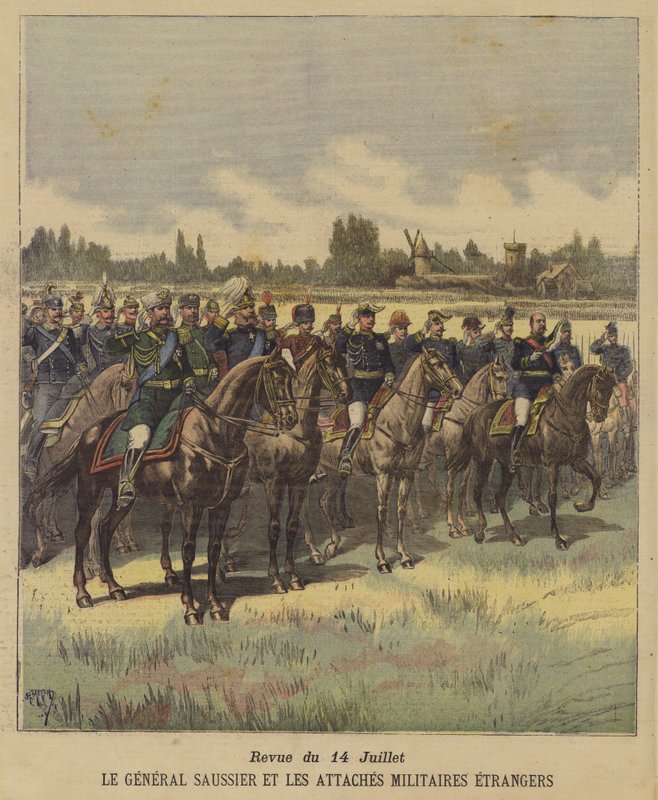 Bastille Dag parade door after Henri Meyer
