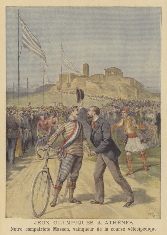 De Olympische Spelen in Athene door after Henri Meyer