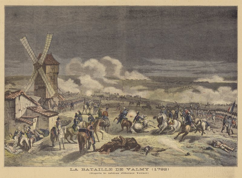 De Slag bij Valmy (1792) door after Horace Vernet