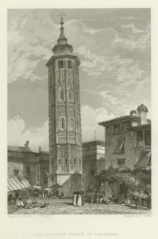 De Scheve Toren van Saragoza door after John Frederick Lewis