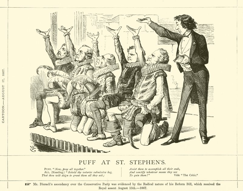 Puff bij St. Stephens door after John Tenniel