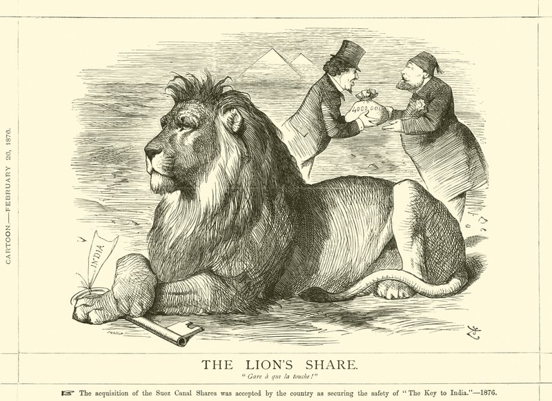 Het Leeuwendeel door after John Tenniel