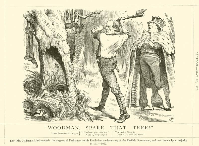 Houthakker, spaar die Boom! door after John Tenniel