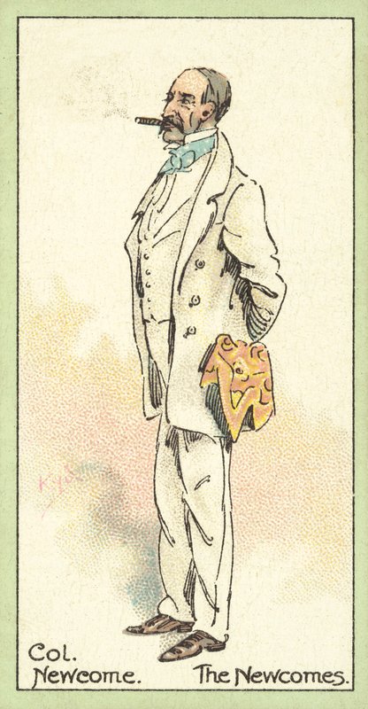 Kolonel Newcome, The Newcomes (chromolitho) door after Joseph Clayton Clarke