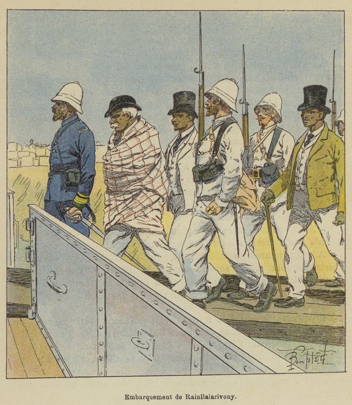 Inscheping van Rainilaiarivony door after Louis Charles Bombled
