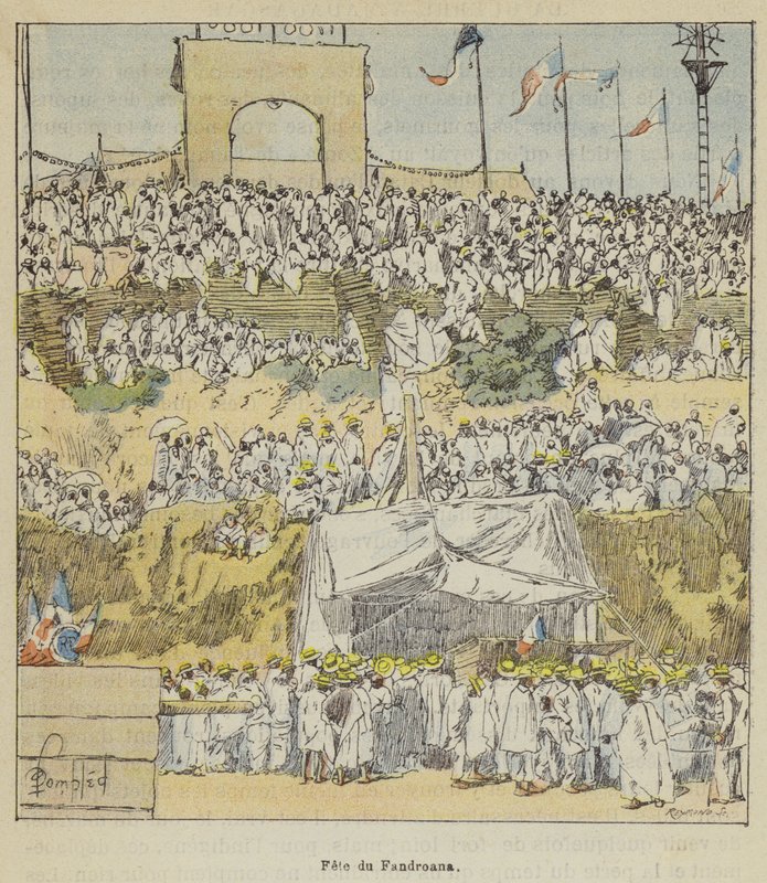 Fandroana-feest door after Louis Charles Bombled