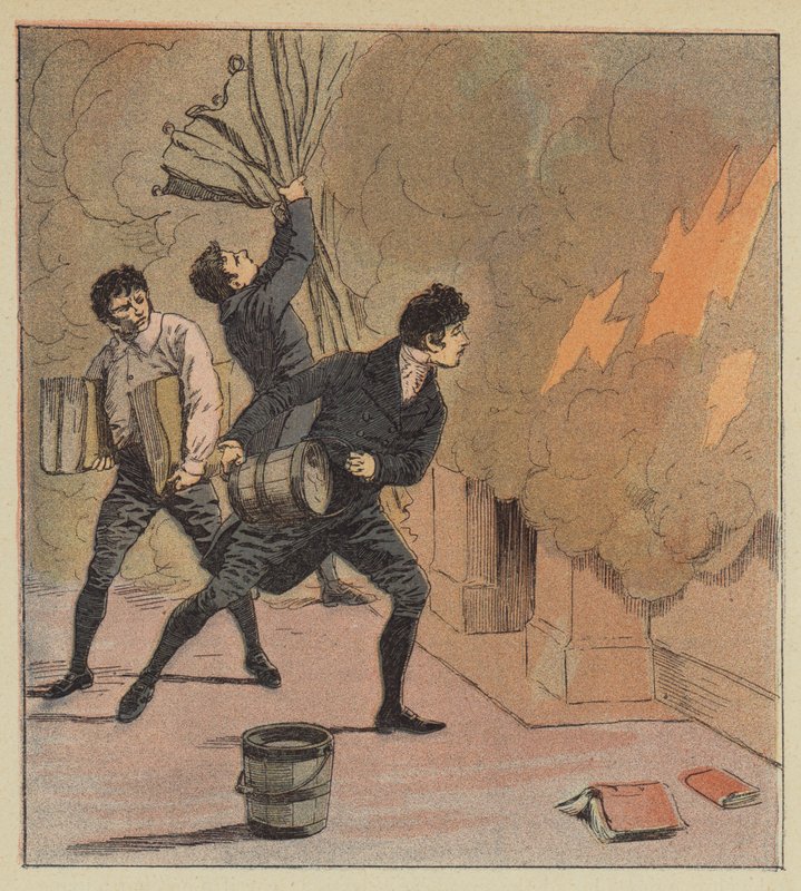 Brand in Longwood door after Louis Charles Bombled