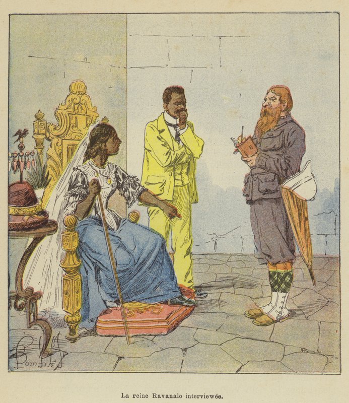 Interview met koningin Ravanalo door after Louis Charles Bombled