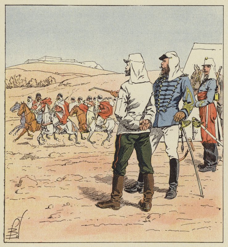 Kapitein Kouropatkine in Algerije door after Louis Charles Bombled
