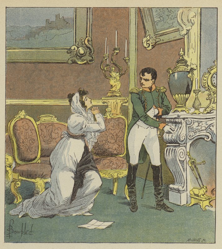 Napoleon en mevrouw Hatzfeld door after Louis Charles Bombled