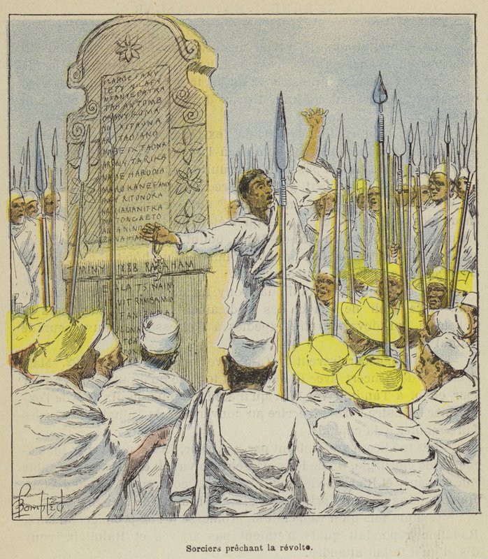 Tovenaars prediken de opstand door after Louis Charles Bombled