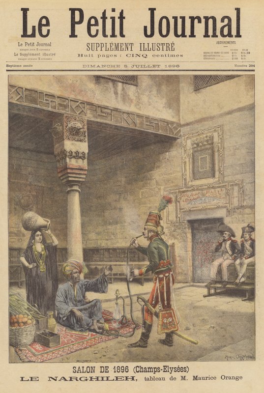 Le Narghileh (De Waterpijp) door after Maurice Henri Orange