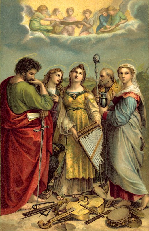 St. Cecilia door after Raphael