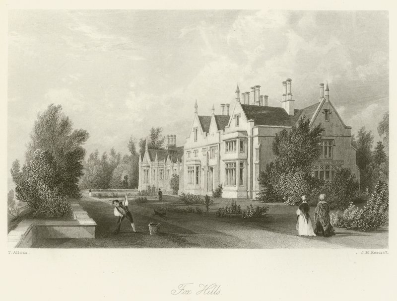 Fox Hills door after Thomas Allom