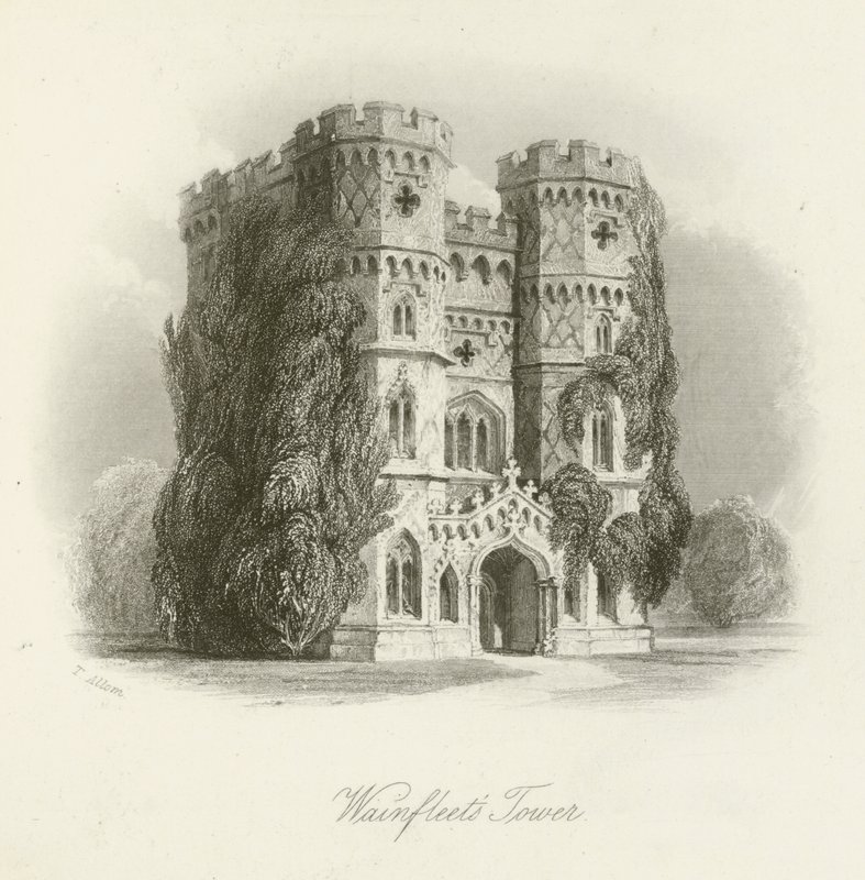 Wainfleets Toren door after Thomas Allom