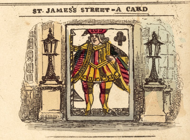 St Jamess Street, een kaart door after William Heath